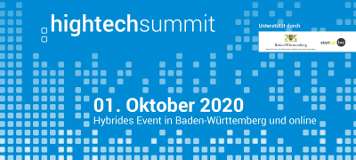 Header der Veranstaltung Hightech Summit mit Terminangabe und Logos