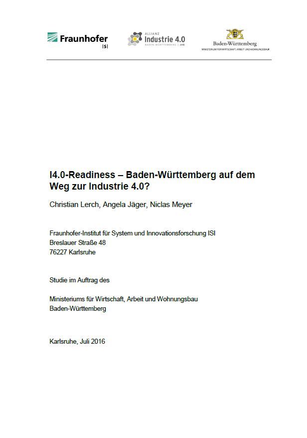 I4.0-Readiness – Baden-Württemberg auf dem Weg zur Industrie 4.0?